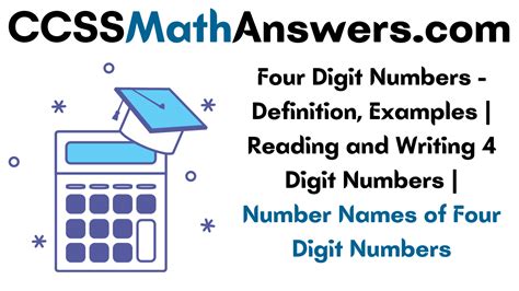 famous 4-digit numbers|Four Digit Numbers – Definition, Examples .